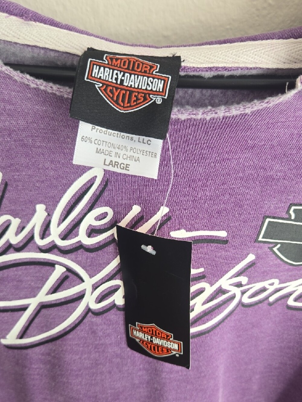 Harley-Davidson Lavender Pullover Hoodie - Picture 5 of 5